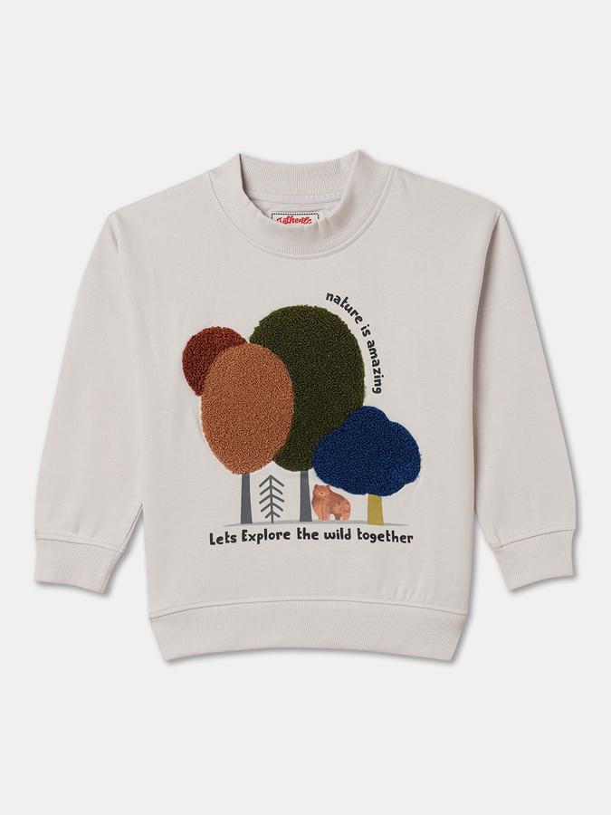 Full Sleeve Embellished Boys Sweatshirt image number 0