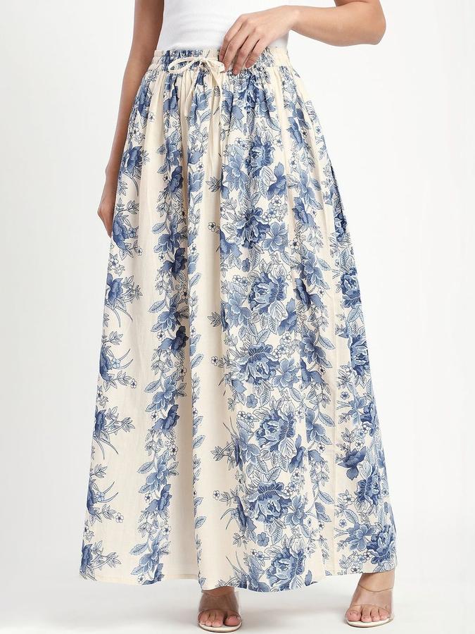 Women Cotton Maxi A-Line Skirt