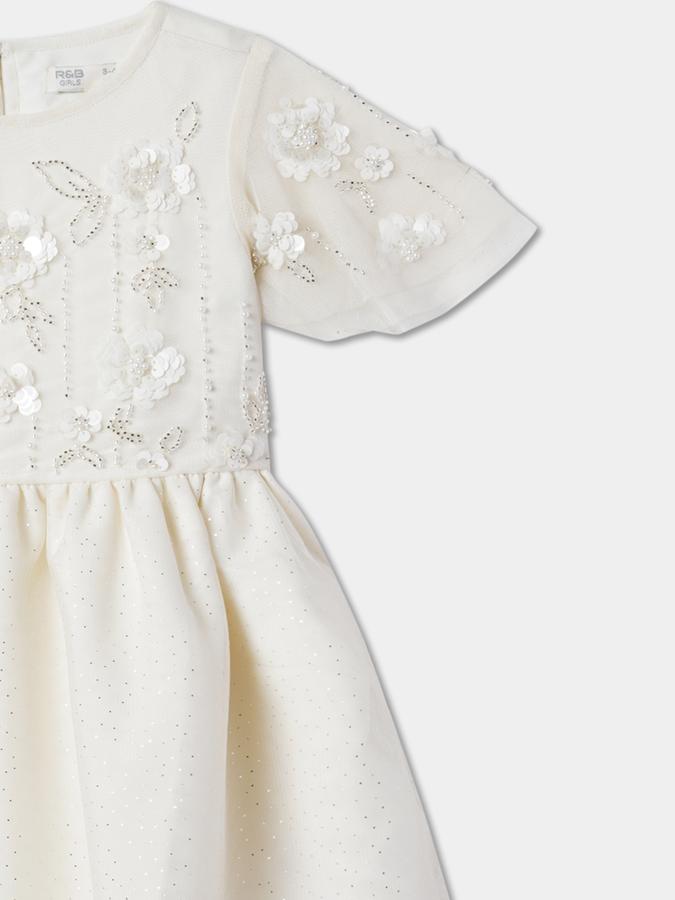 Girls Embellished Fit & Flare Dress image number 2