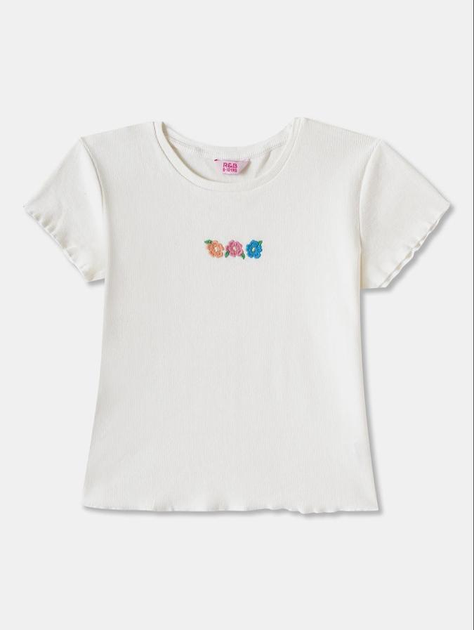 R&B Blue Solid Girls Clothing Set
