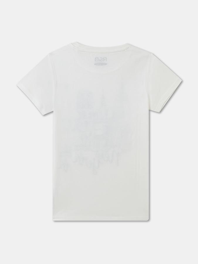 Girls Printed Pure Cotton Regular T Shirt image number 1