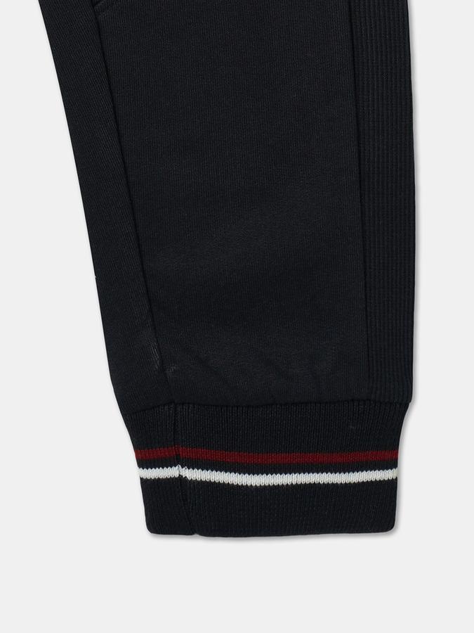 Boys Cotton Regular Fit Drawstring Waist Cuffed Hem Joggers