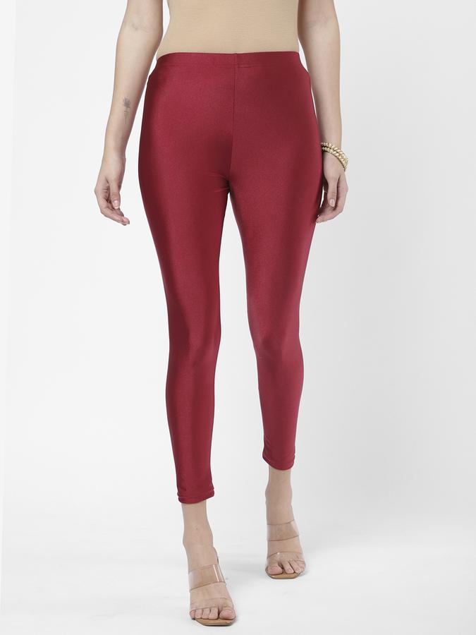 R&B Women Maroon Churidars & Leggings