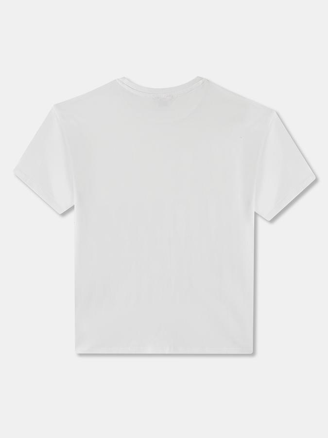 Studded T-Shirt With Crew Neck and Short Sleeves image number 1