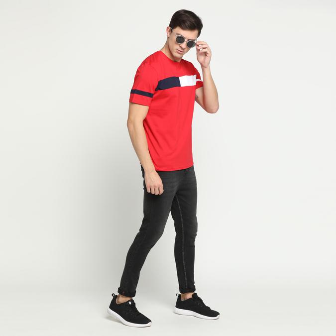 R&B Round Neck Red T-Shirt image number 1