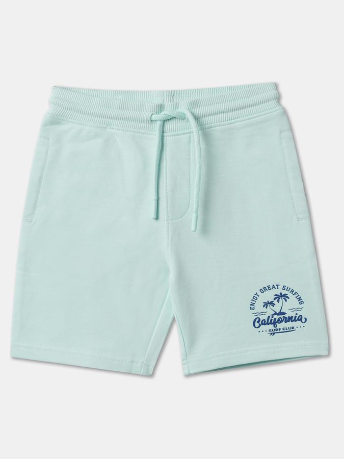 Boys Cotton Regular Fit Pull-On Clean Hem Shorts