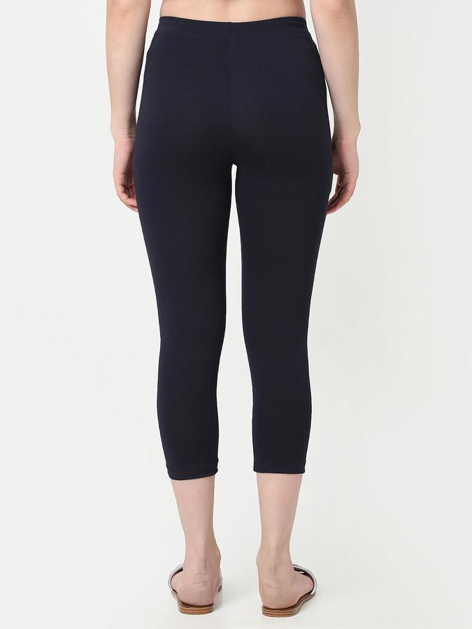 Women Cotton Blend Skinny Fit High Rise Solid Tights
