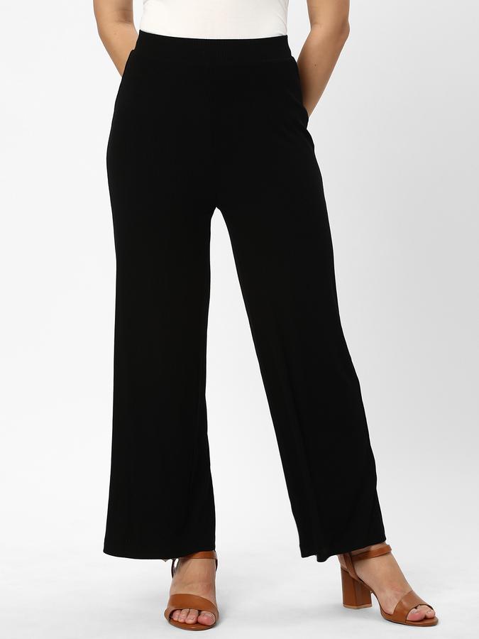 R&B Women Black Pants & Trousers