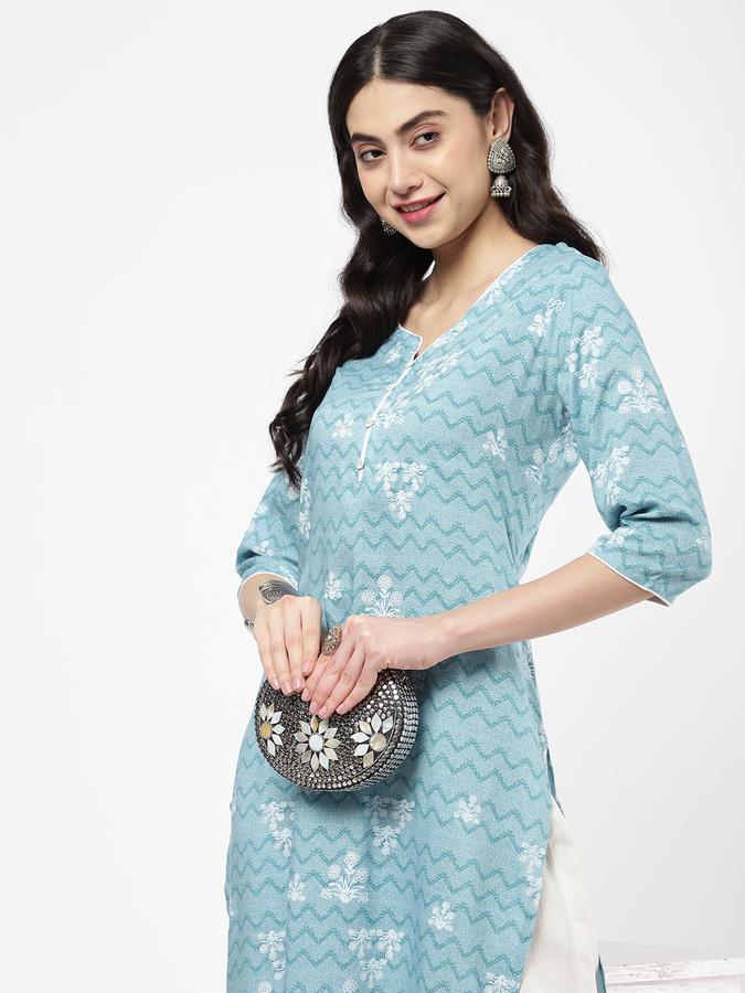 R&B Women Blue Kurtas image number 0