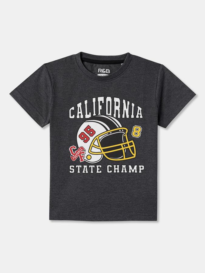 Boys Graphic Print Pure Cotton Regular T Shirt image number 0