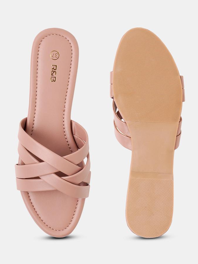 R&B Women Multi Strap Flat Sandals image number 3