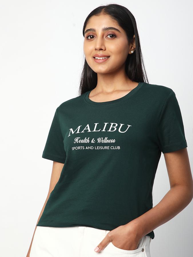 Women Graphic Print Round Neck T-Shirt image number 0