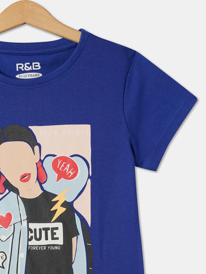 R&B Girl's Round Neck Graphic Tee image number 2