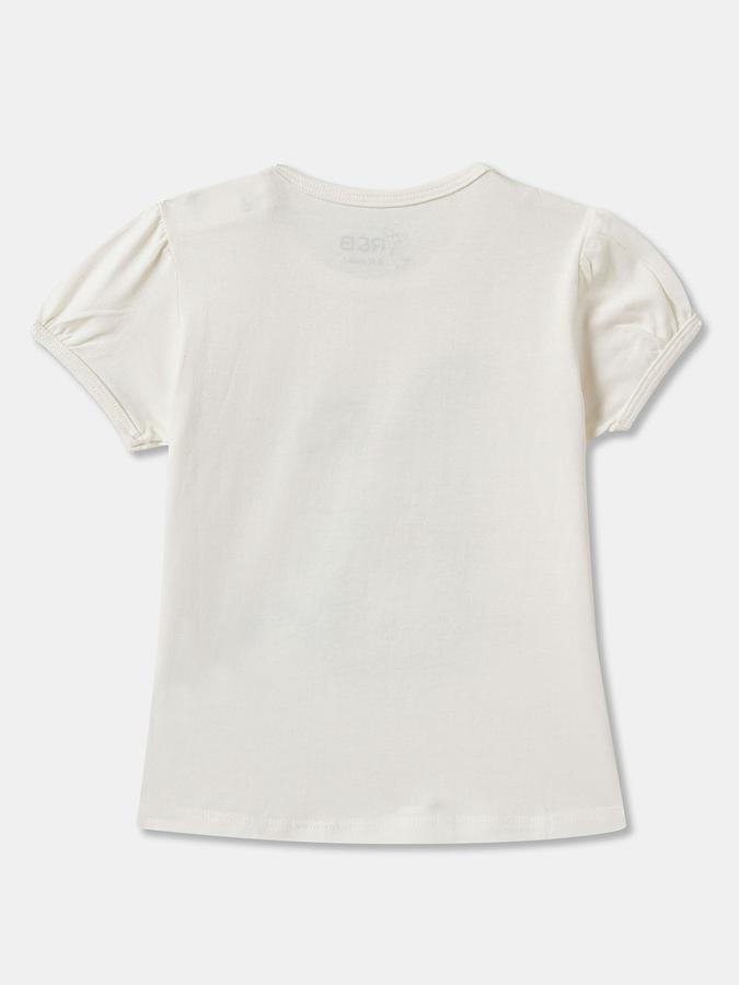 Baby Girls Graphic Print Pure Cotton Regular T Shirt image number 1