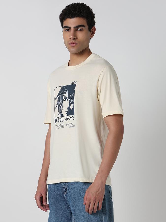 Printed Men Round Neck T-Shirt image number 3
