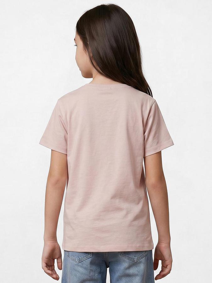R&B Brown Girls Printed Short Sleeves Tshirt