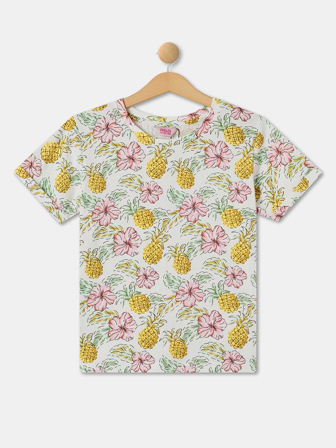 R&B Girl's Knee Length Woven Dungaree data-index=