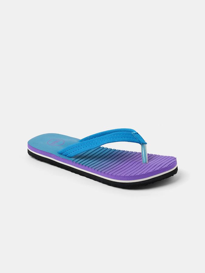 R&B Women Blue Flip Flops image number 2