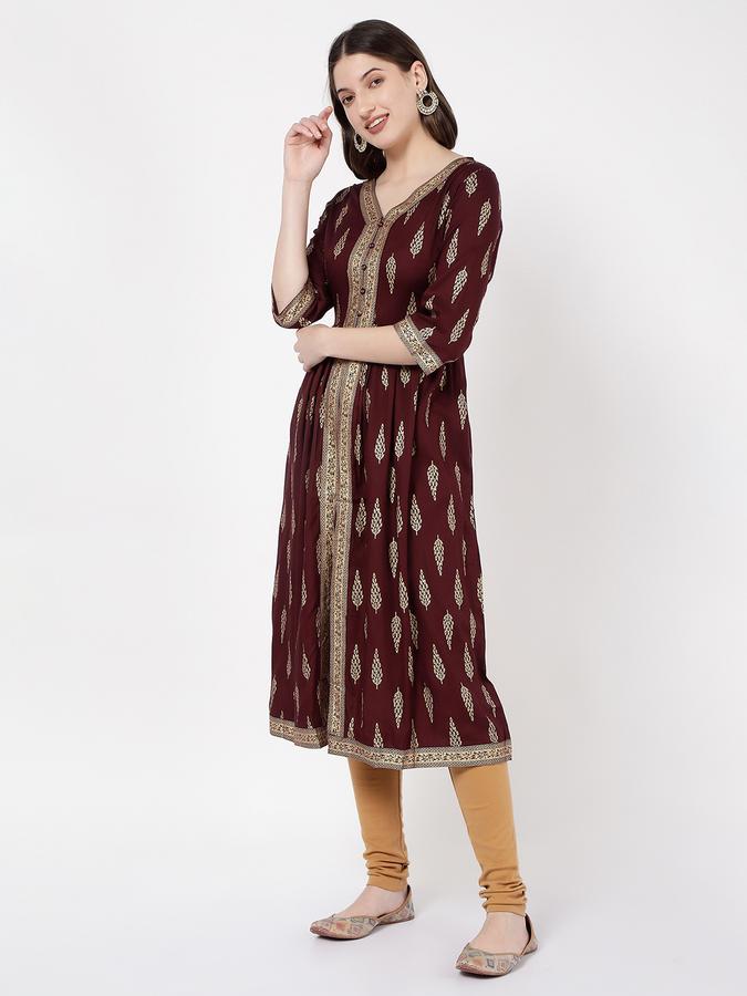 Women Printed A-Line Kurta image number 1
