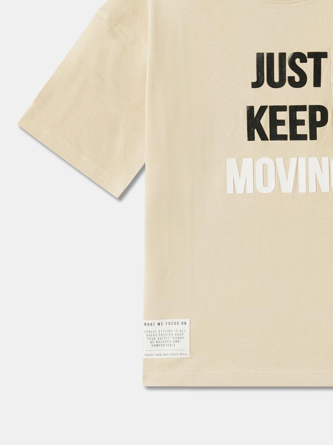 Boy Typographic Print Round-Neck T-Shirt image number 3