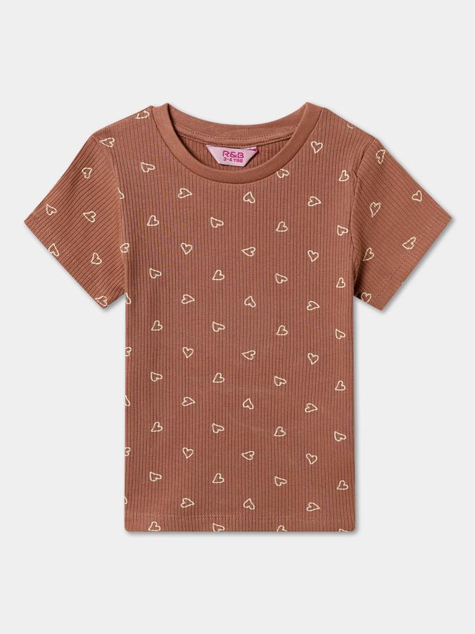 Girls Pure Cotton A-line Top Multicolor - Pack of 2 image number 2