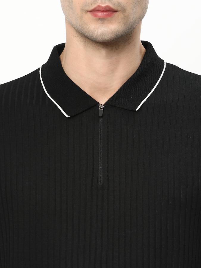 R&B Men's Fashion Polo With Zipper image number 3