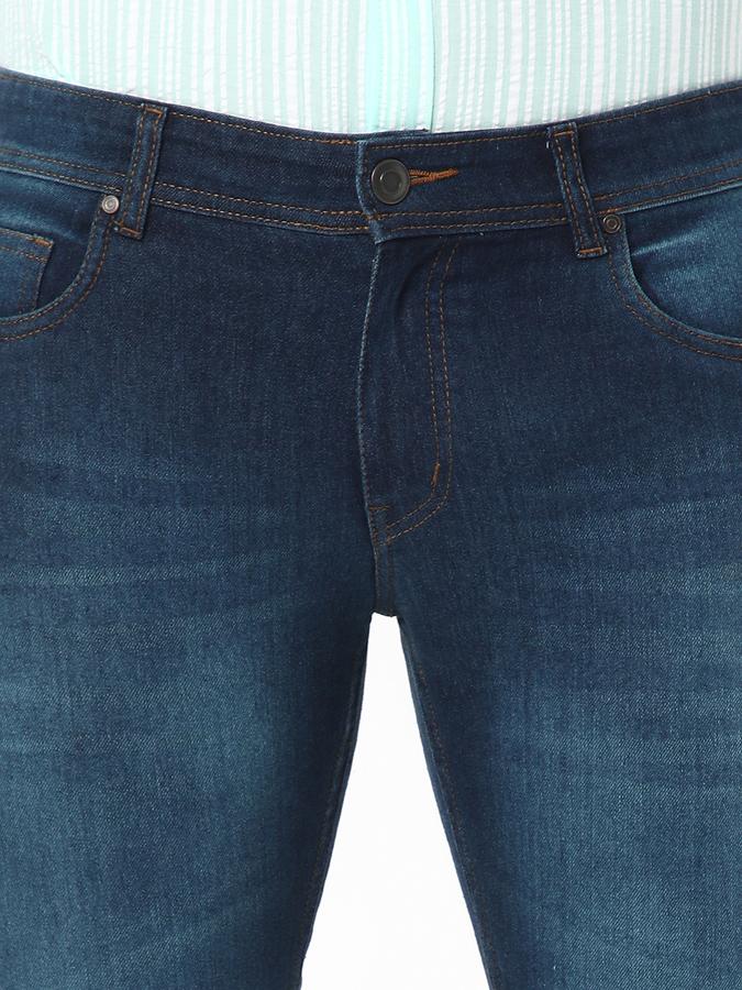 Men Denim Skinny Fit Mid Rise Faded Jeans