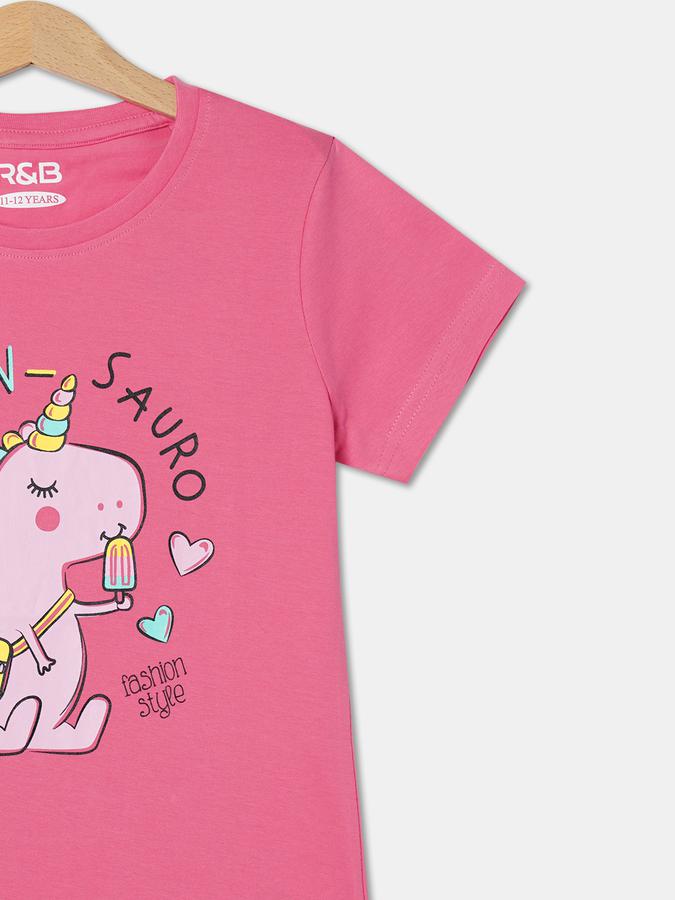 R&B Girl's Round Neck Graphic Tee image number 2