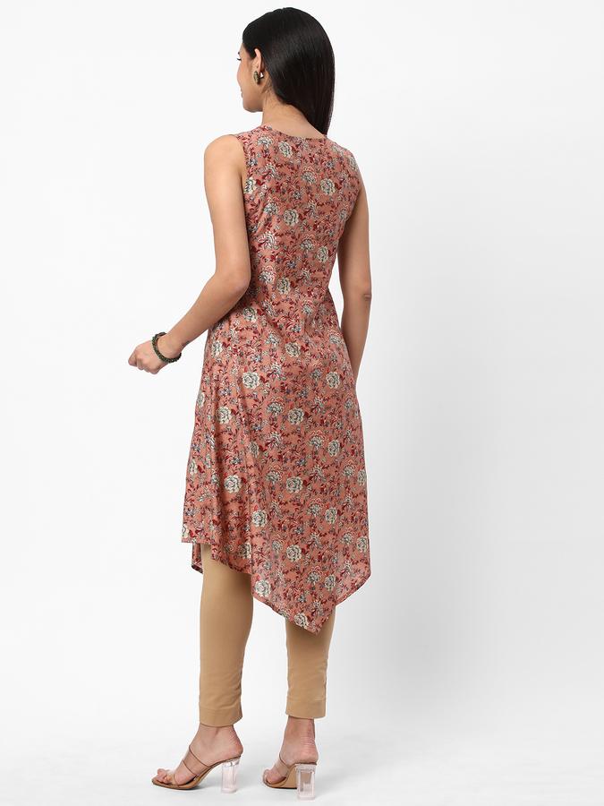 Women Floral Print A-Line Kurta image number 2