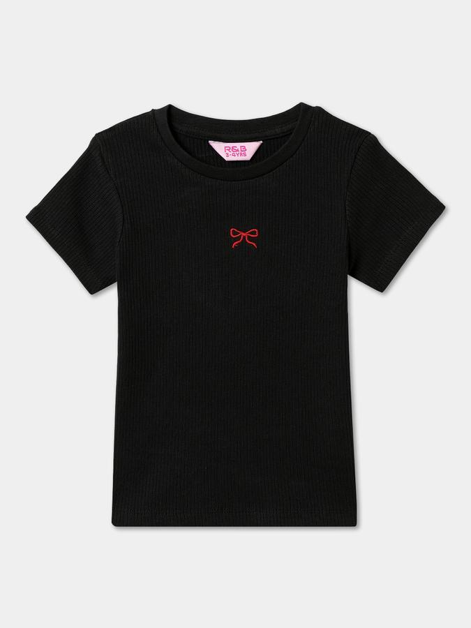 Girls Pure Cotton A-line Top Multicolor - Pack of 2 image number 3