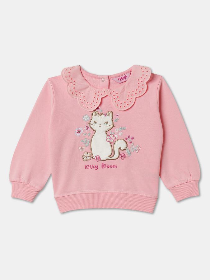 Full Sleeve Graphic Print Baby Girls Sweatshirt image number 0