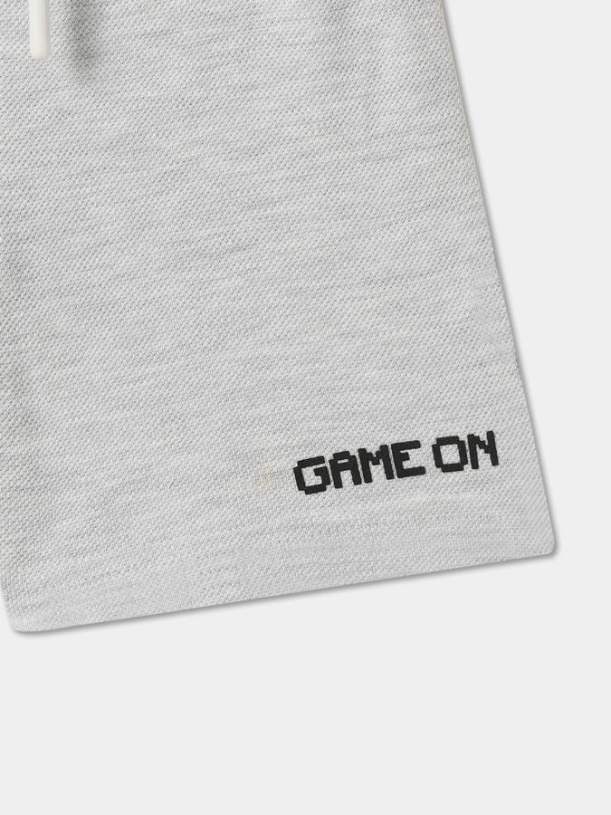 Boys Cotton Relaxed Fit Drawstring Waist Clean Hem Shorts