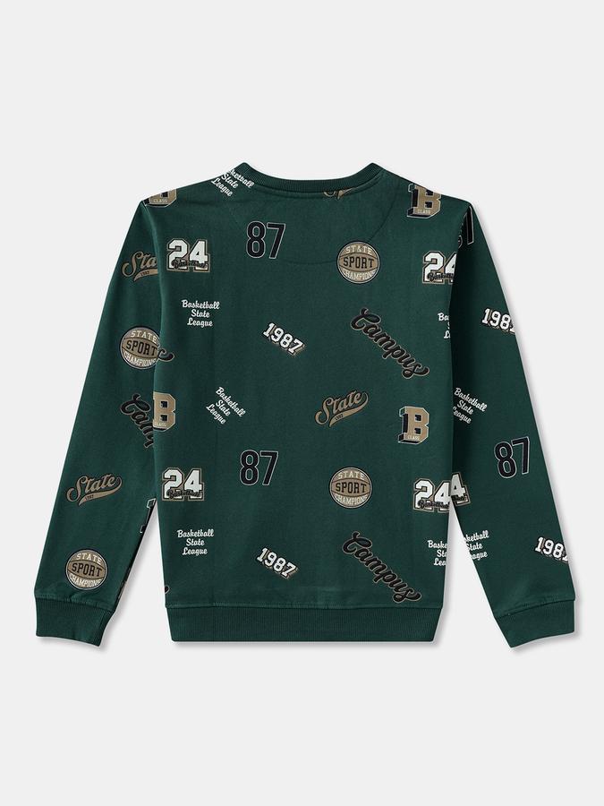 Boys Relaxed Fit Full Sleeve Crew Neck SweaT-Shirt