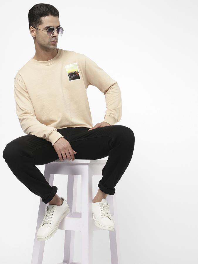 R&B Men Beige Sweatshirts & Hoodies image number 1