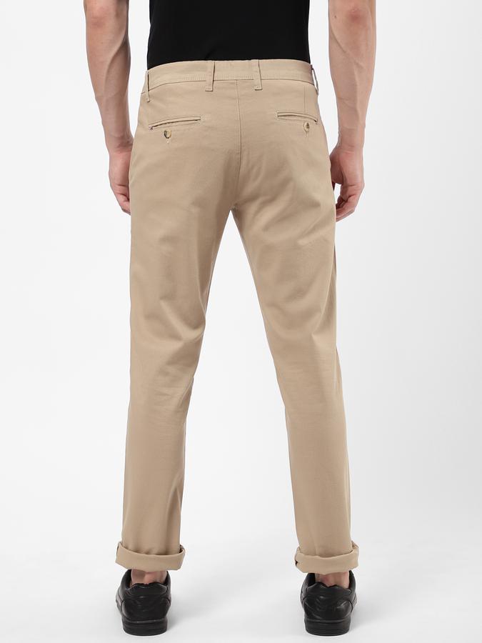 R&B Men Beige Casual Trousers image number 2