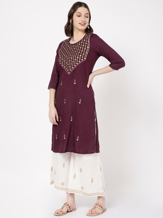 Women Printed Straight Kurta image number 1