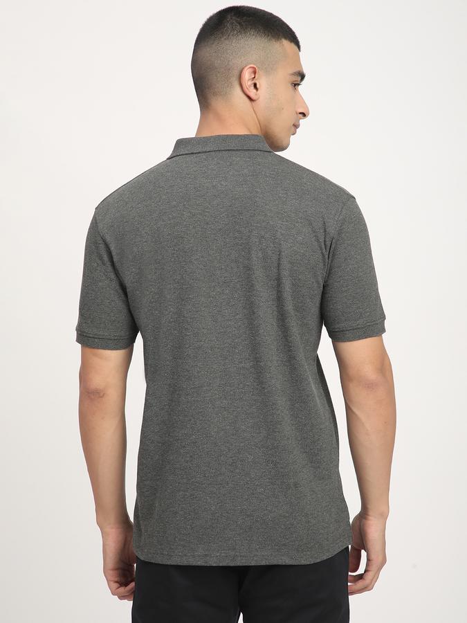 Men Polycotton Regular Fit Polo Neck Solid T-shirt