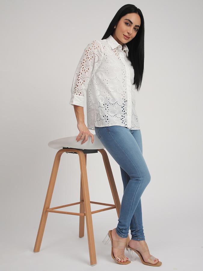 Women Stretch Denim Slim Fit High Rise Faded Jeans