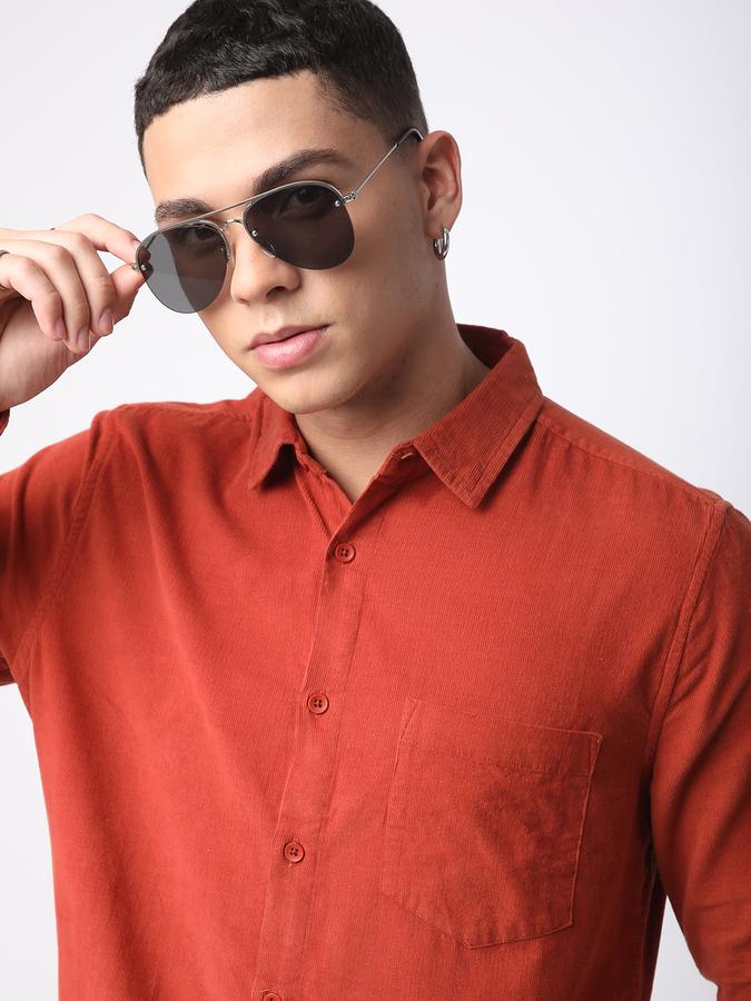 R&B Men Solid Casual Shirt image number 0