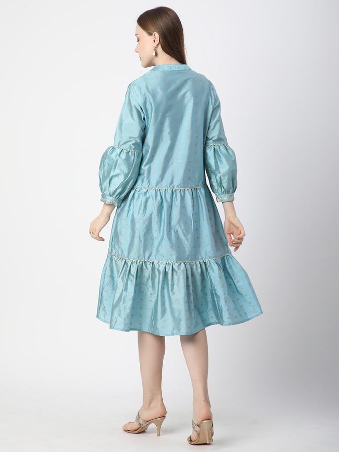 Women Viscose Embroidered A-Line Ethnic Dress