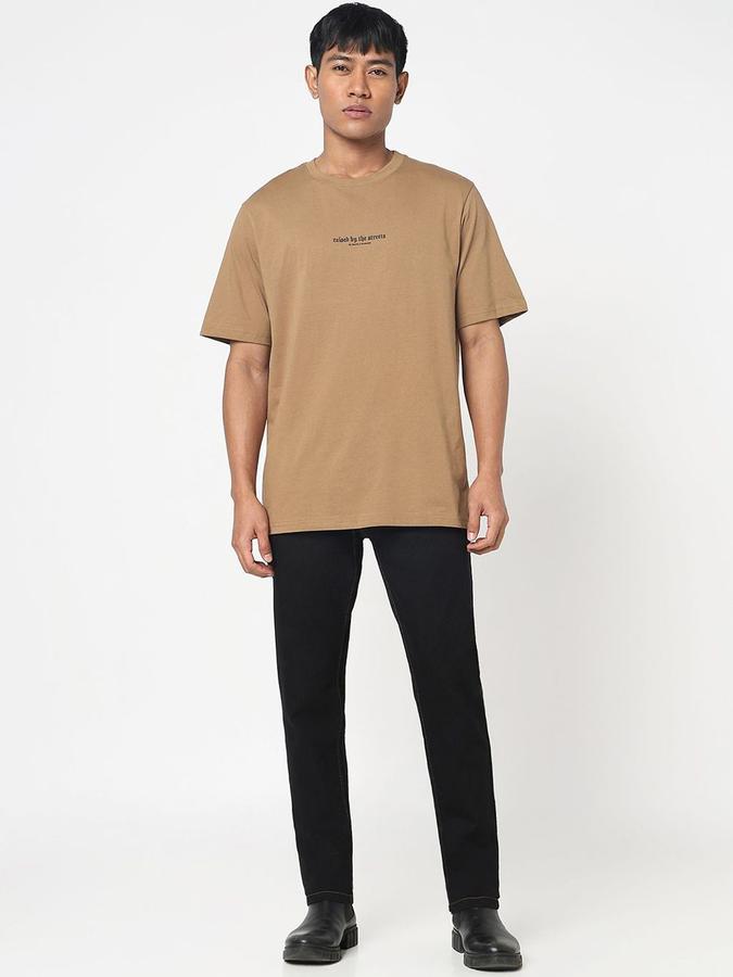 R&B Men Black Slim Fit Mid-Rise Jeans