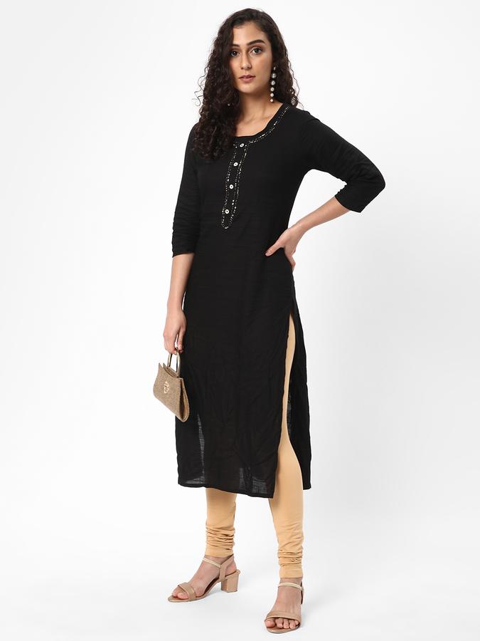 R&B Women's Cotton Spandex Stretch Churidar Full Length image number 1