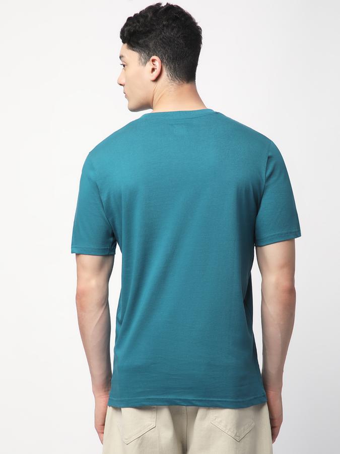 R&B MEN'S Solid T-Shirt with Crew Neck and Short Sleeves image number 2