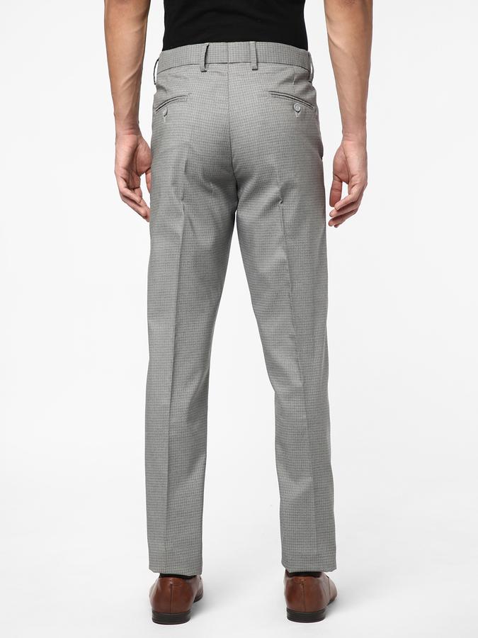 R&B Grey Men Formal Trousers image number 2