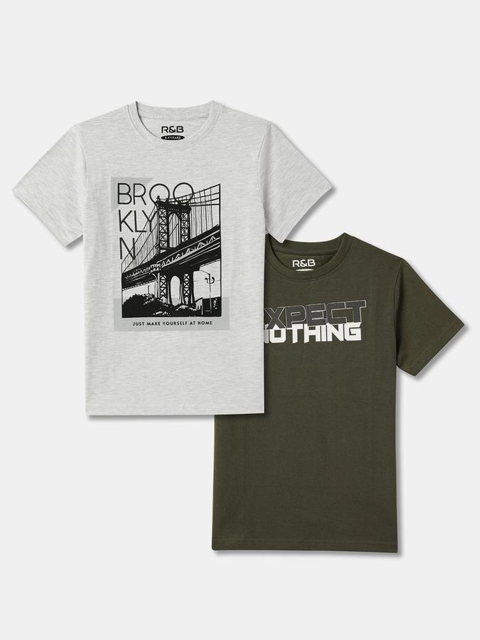 Boys Regular Fit Short Sleeve Crew Neck T-Shirt