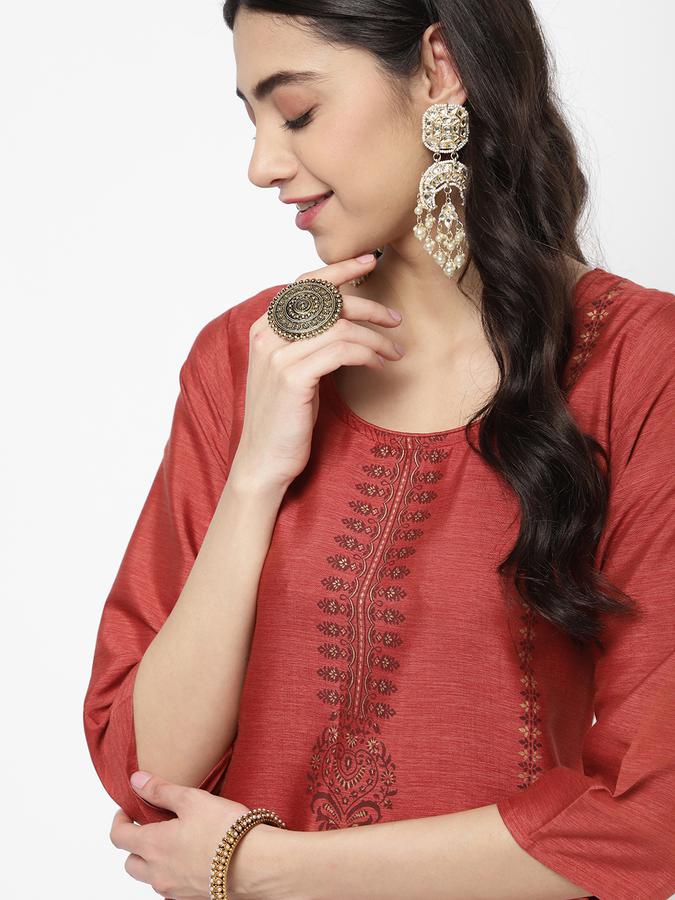 R&B Rust Women Kurtas image number 0