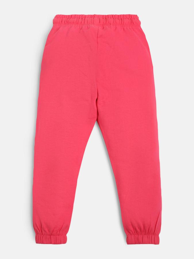 Girls Graphic Print Slim Fit Track Pants image number 1