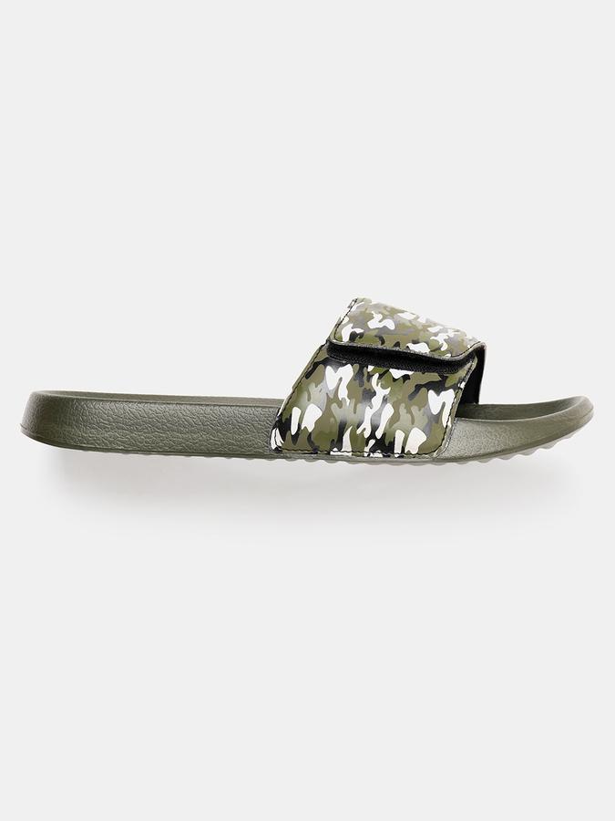 R&B Men Printed Sliders With Velcro image number 1