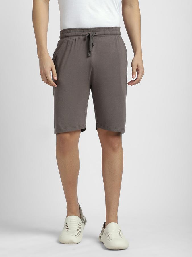 Men Cotton Modal Relaxed Fit Drawstring Waist Solid Sleep Shorts