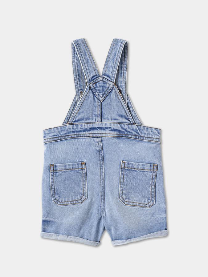 Boys Micro Print Dungaree image number 3